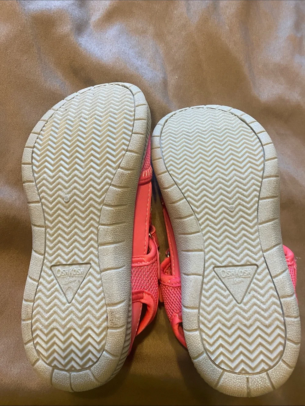 OshKosh B'gosh Coral Pink and Yellow Kids' Sandals